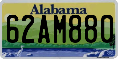 AL license plate 62AM880