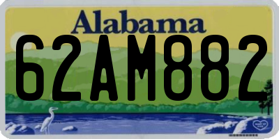 AL license plate 62AM882