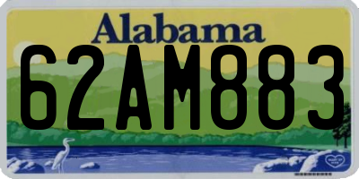 AL license plate 62AM883