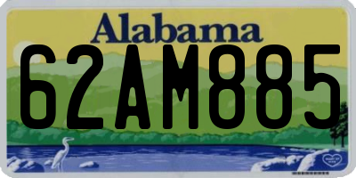 AL license plate 62AM885