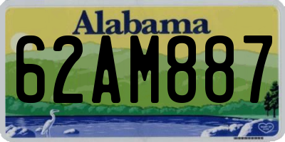 AL license plate 62AM887