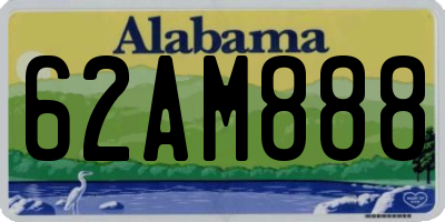 AL license plate 62AM888