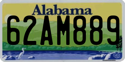 AL license plate 62AM889