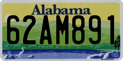 AL license plate 62AM891