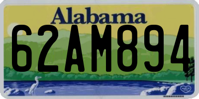 AL license plate 62AM894