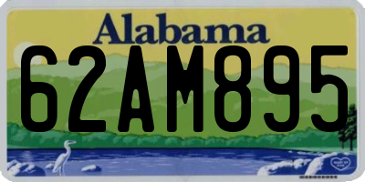 AL license plate 62AM895