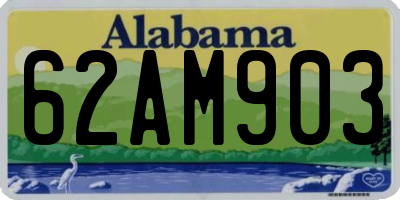 AL license plate 62AM903