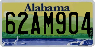 AL license plate 62AM904