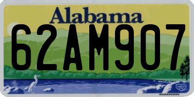 AL license plate 62AM907