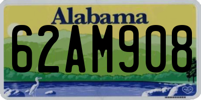 AL license plate 62AM908