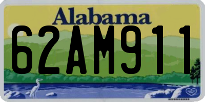 AL license plate 62AM911