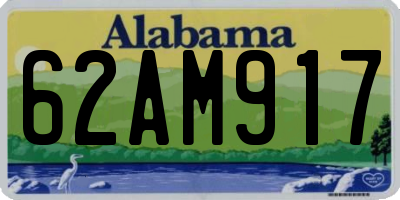 AL license plate 62AM917