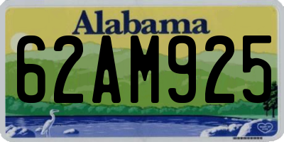 AL license plate 62AM925