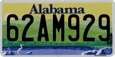 AL license plate 62AM929