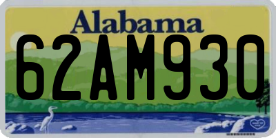 AL license plate 62AM930