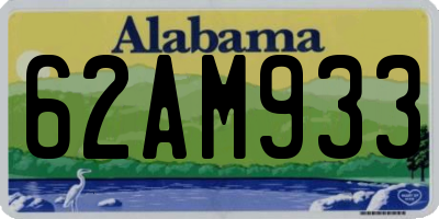 AL license plate 62AM933
