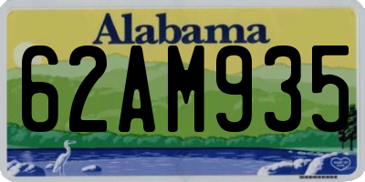 AL license plate 62AM935