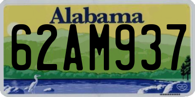 AL license plate 62AM937