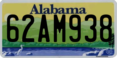 AL license plate 62AM938