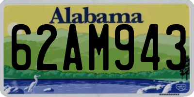 AL license plate 62AM943
