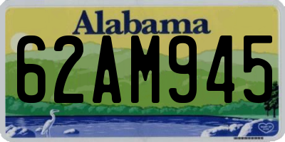 AL license plate 62AM945
