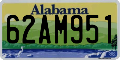 AL license plate 62AM951