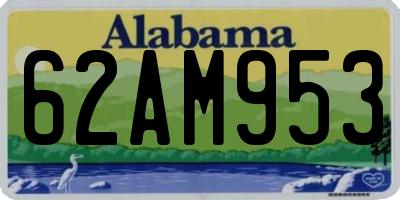 AL license plate 62AM953