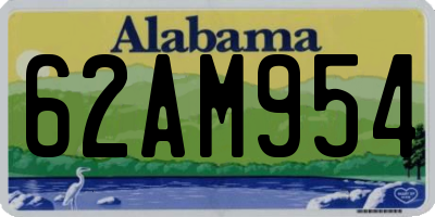 AL license plate 62AM954