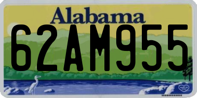 AL license plate 62AM955