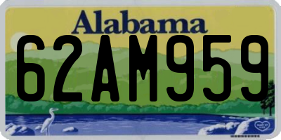 AL license plate 62AM959