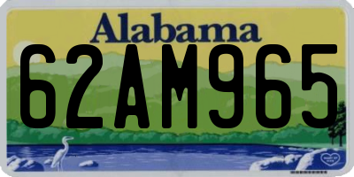 AL license plate 62AM965