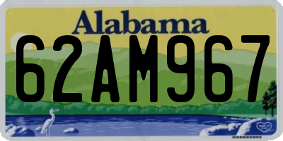 AL license plate 62AM967