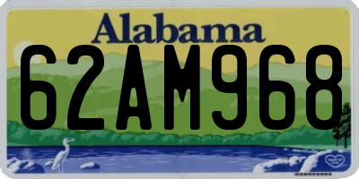 AL license plate 62AM968