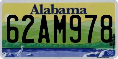 AL license plate 62AM978