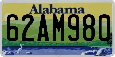 AL license plate 62AM980