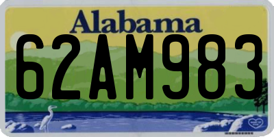 AL license plate 62AM983