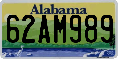AL license plate 62AM989