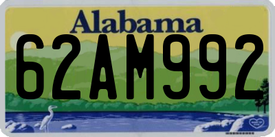 AL license plate 62AM992