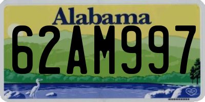 AL license plate 62AM997