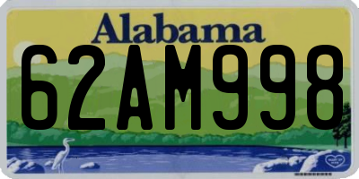 AL license plate 62AM998