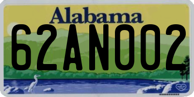 AL license plate 62AN002