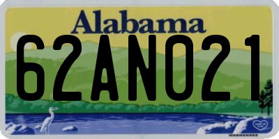 AL license plate 62AN021