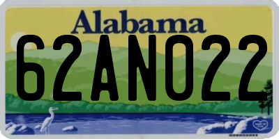 AL license plate 62AN022