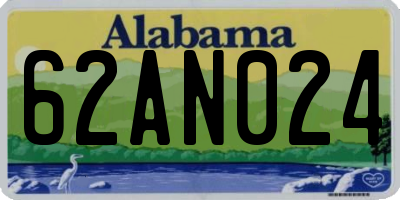 AL license plate 62AN024