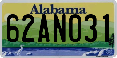 AL license plate 62AN031