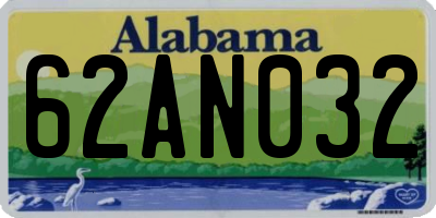 AL license plate 62AN032
