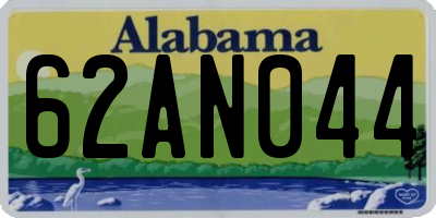 AL license plate 62AN044