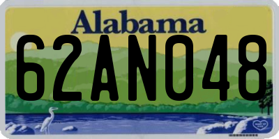 AL license plate 62AN048
