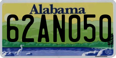 AL license plate 62AN050