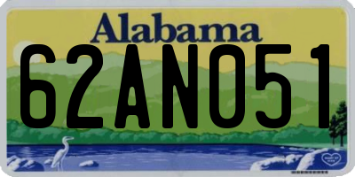 AL license plate 62AN051